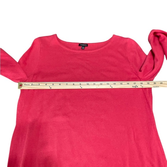 Talbots Pink/Coral Long Sleeve Sweater with Bow Accents at Wrists.  Size:L - Picture 9 of 9